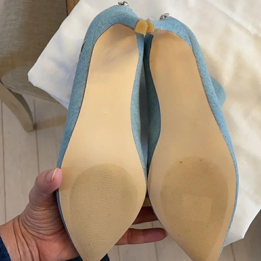 CAPE ROBBIN DENIM BOOTIES. NEW - Picture 5 of 6